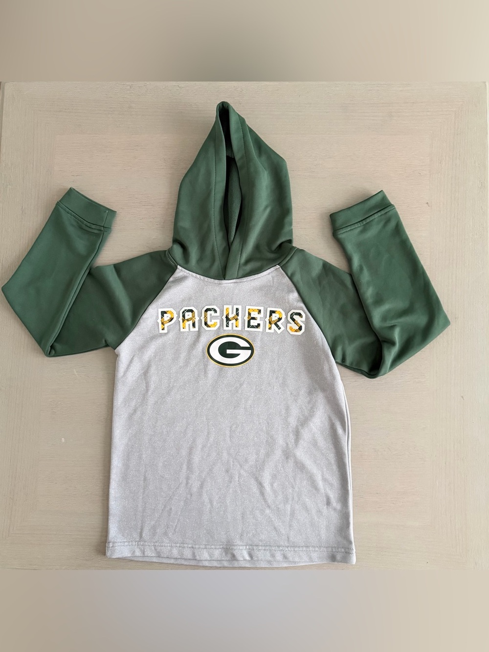 Green Bay Packers NFL Team Apparel Youth Sz M 8 Pullover Hoodie Sporty Football